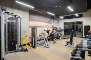 Fitness center with all the equipment.