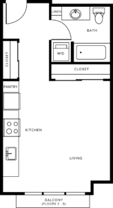 studio apartment floor plans.